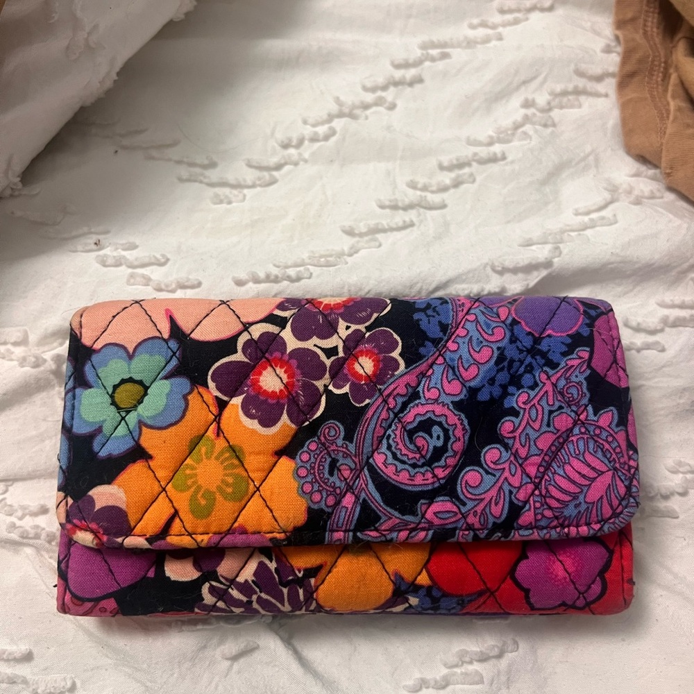 Vera Bradley Multicolor Floral Quilted Clutch